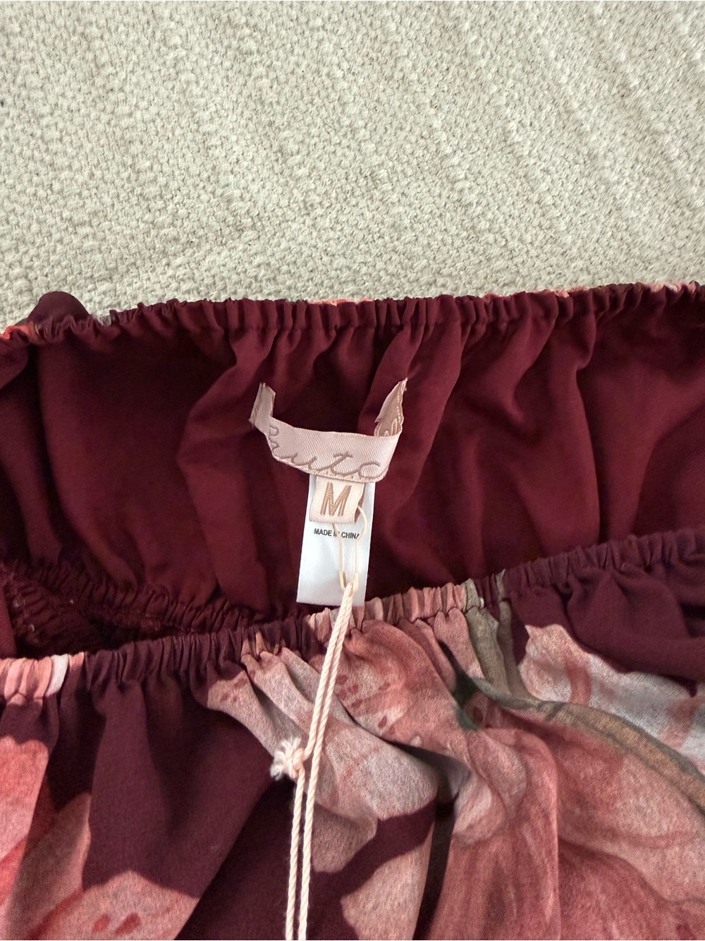 Free People Hutch Bertie Burgundy Floral Dress - Picture 5 of 8
